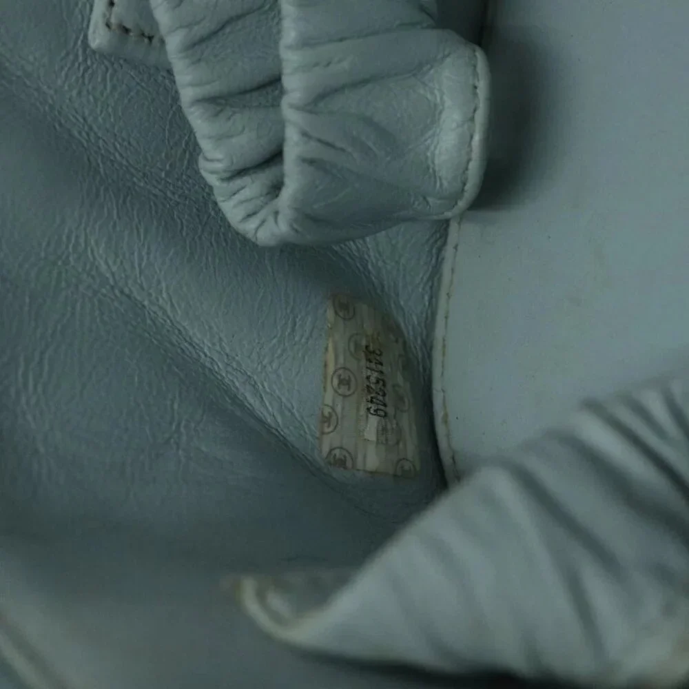 CHANEL Matelasse Vanity Cosmetic Pouch Lamb Skin Blue Gold CC Auth yk15445 - Picture 3 of 16